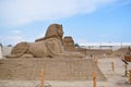 Lara Beach, Sandland Sand Sculpture Festival. Royalty Free Stock Photo