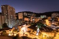 Laranjeiras District at Night, Rio de Janeiro Royalty Free Stock Photo