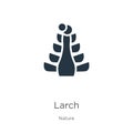 Larch icon vector. Trendy flat larch icon from nature collection isolated on white background. Vector illustration can be used for