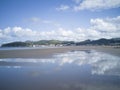 Laredo beach in Cantabria. Royalty Free Stock Photo