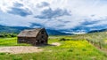 Large abandoned dilapidated barn in the Okanagen Valley Royalty Free Stock Photo