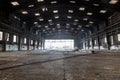 Large abandoned hangar