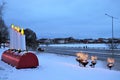 An Advent candlestick spreads the Christmas atmosphere in LuleÃÂ¥