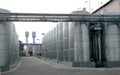 Large aluminum drums tanks and pipelines modern plant for the pr