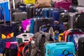 Large large amount of lost baggage Royalty Free Stock Photo