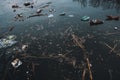 A large amount of trash polluting our waters Royalty Free Stock Photo