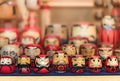 Large amount of wooden Buddhist bodhidharma or daruma dolls hand painted from all around Japan.