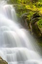 Large amounts of water cascading down Estatoe Falls near Rosman