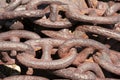 Large anchor chains Royalty Free Stock Photo