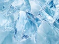 Large angular ice blocks overlapping in chaotic frozen arrangement Royalty Free Stock Photo