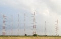 Large antennas array Royalty Free Stock Photo