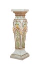 Large Antique ceramic Floor Vase Isolated on White background