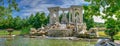 Large antique fountain in the castle of Ravadinovo, Bulgaria