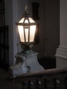 Large antique lamp inside old Vienna staircase interior Royalty Free Stock Photo