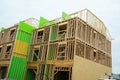 Large apartments is found under construction in the city Royalty Free Stock Photo