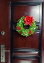 Large artificial circled wreath with knops