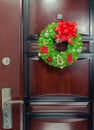 Large artificial circled wreath with knops