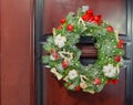 Large artificial circled wreath with knops