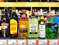 Large assortment of alcoholic beverages high quality of different manufacturers