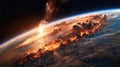Large asteroid impacting Earth, An impact this large would result in the extinction of most all life on Earth