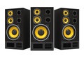 Large Audio Speakers Isolated