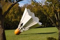 Large badminton shuttlecock in Kansas City, Missouri Royalty Free Stock Photo