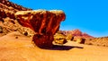 Large Balanced Rock Toadstool near Lee`s Ferry in Glen Canyon National Recreation Area at Vermilion Cliffs, Marble Canyon Royalty Free Stock Photo