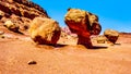 Large Balanced Rock Toadstool near Lee`s Ferry in Glen Canyon National Recreation Area at Vermilion Cliffs, Marble Canyon Royalty Free Stock Photo