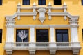 Large balcony with windows