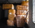 Large bales of cotton Royalty Free Stock Photo