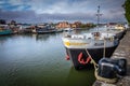 Large barge in Bristol harbour Royalty Free Stock Photo