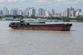 Large barge on Huang Pu river, Shanghai