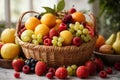 Large basket of fruit