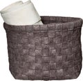 large basket with a towel