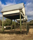 Large Bat houses Side view Royalty Free Stock Photo