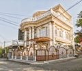 Large and beautiful house with many ornamental detail