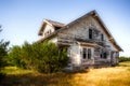 Grand old two story house in decaying condition Royalty Free Stock Photo