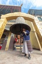 Buddhist prayer drum, Nepal, Kathmandu Royalty Free Stock Photo