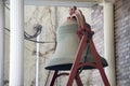 Large commemorative bell on display in Pomeroy, Ohio Royalty Free Stock Photo