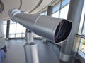 Large binoculars can be used for viewing views on tall buildings Royalty Free Stock Photo