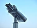 Large binoculars can be used for viewing views on tall buildings Royalty Free Stock Photo