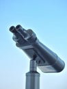 Large binoculars can be used for viewing views on tall buildings Royalty Free Stock Photo