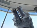 Large binoculars can be used for viewing views on tall buildings Royalty Free Stock Photo