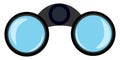 Clean binoculars vector or color illustration Royalty Free Stock Photo