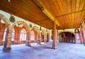 The large Bishop Court Hall of Basel Minster Cathedral, Switzerland