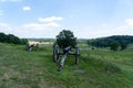 Large black canon from the United States Civil War, located in the Gettysburg National Military Park Royalty Free Stock Photo