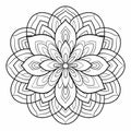 Free Printable Flower Mandala Coloring Page For Adults