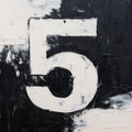 Monochromatic Political Art: Solid Number 36 Painting