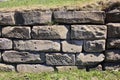 Large block retaining wall Royalty Free Stock Photo