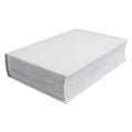 A large block of white foam material with a rough texture on all sides Royalty Free Stock Photo